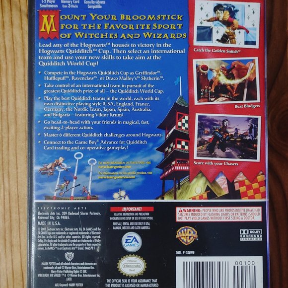 Harry Potter Quidditch World Cup Gamecube game (CIB) - Picture 5 of 5